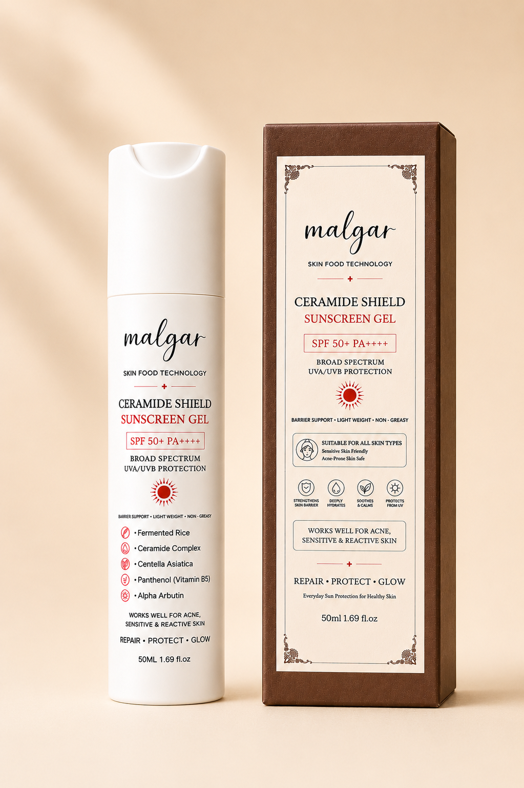 CERAMIDE SHIELD SUNSCREEN GEL SPF 50+ PA++++