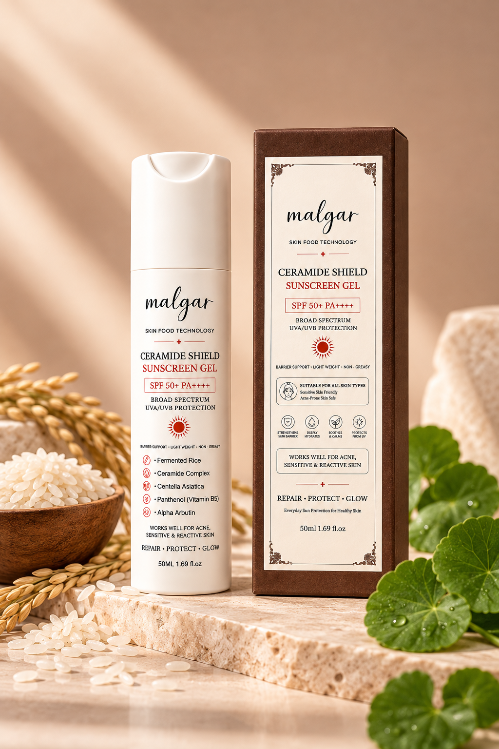 CERAMIDE SHIELD SUNSCREEN GEL SPF 50+ PA++++
